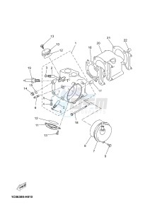 YPR250RA XMAX 250 ABS EVOLIS 250 ABS (1YS7 1YS7 1YS7) drawing CYLINDER