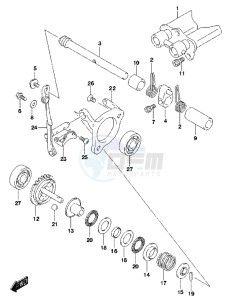 RM85L drawing EXHAUST VALVE