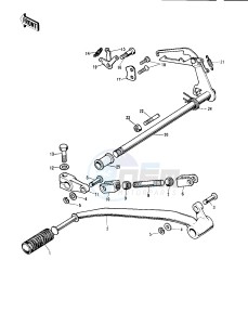 KH 250 A S(A5-S) drawing GEAR CHANGE MECHANISM