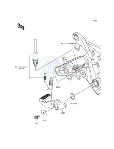 ER-6F_ABS EX650FFF XX (EU ME A(FRICA) drawing Brake Pedal