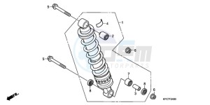 XL125VA EU / CMF - (EU / CMF) drawing REAR CUSHION