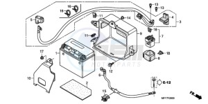 XL700VA9 France - (F / ABS CMF) drawing BATTERY