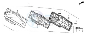 VTR1000SP RC51 drawing METER (VTR1000SPY/1/2/3)