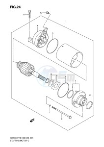 GSX650F (E3-E28) Katana drawing STARTING MOTOR