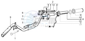 Fly 125 4t drawing Handlebars component parts