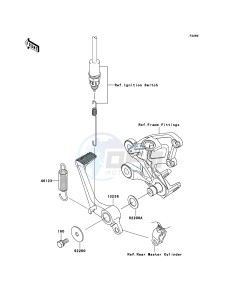 ZZR1400 ZX1400A7F FR GB XX (EU ME A(FRICA) drawing Brake Pedal