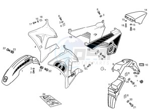 RCR 50 drawing Chassis components