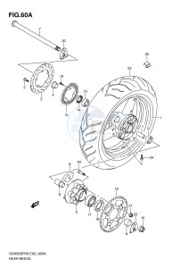 GSX650F (E2) Katana drawing REAR WHEEL (GSX650FAK9 FUAK9 FAL0 FUAL0)