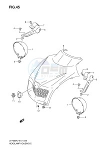 LT-F250 (E17) drawing HEADLAMP HOUSING (E4)