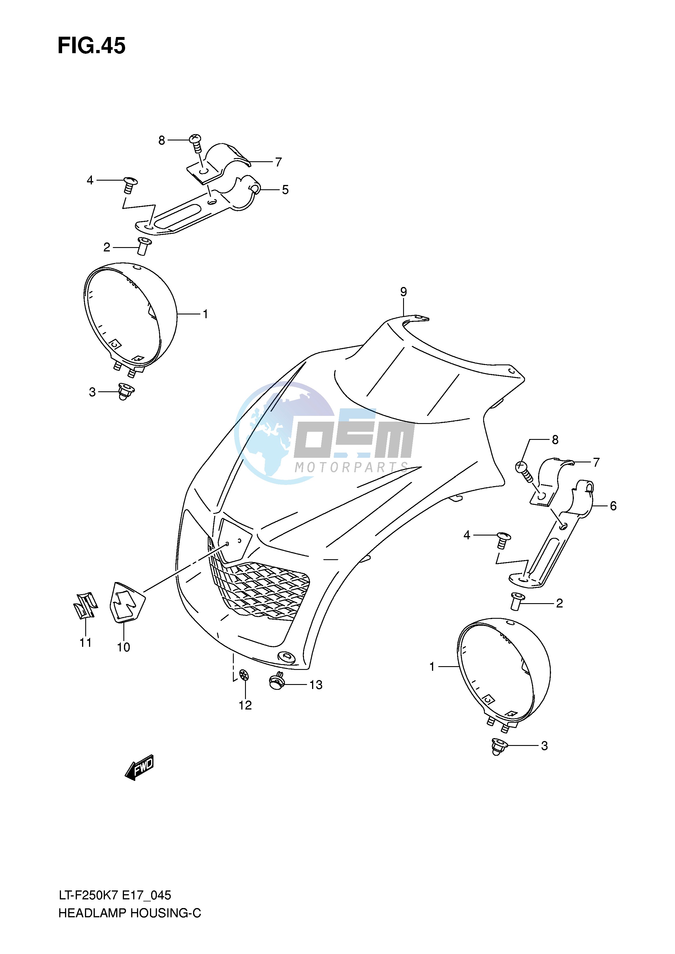 HEADLAMP HOUSING (E4)