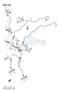 DL650 (E3) V-Strom drawing FRONT BRAKE HOSE (DL650AL1 E28)