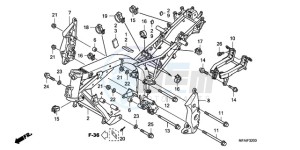 CBF1000T9 Ireland - (EK) drawing FRAME BODY