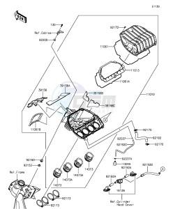 NINJA ZX-6R ZX636EGF FR GB XX (EU ME A(FRICA) drawing Air Cleaner