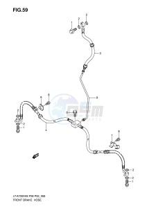 LT-A700X (P28-P33) drawing FRONT BRAKE HOSE