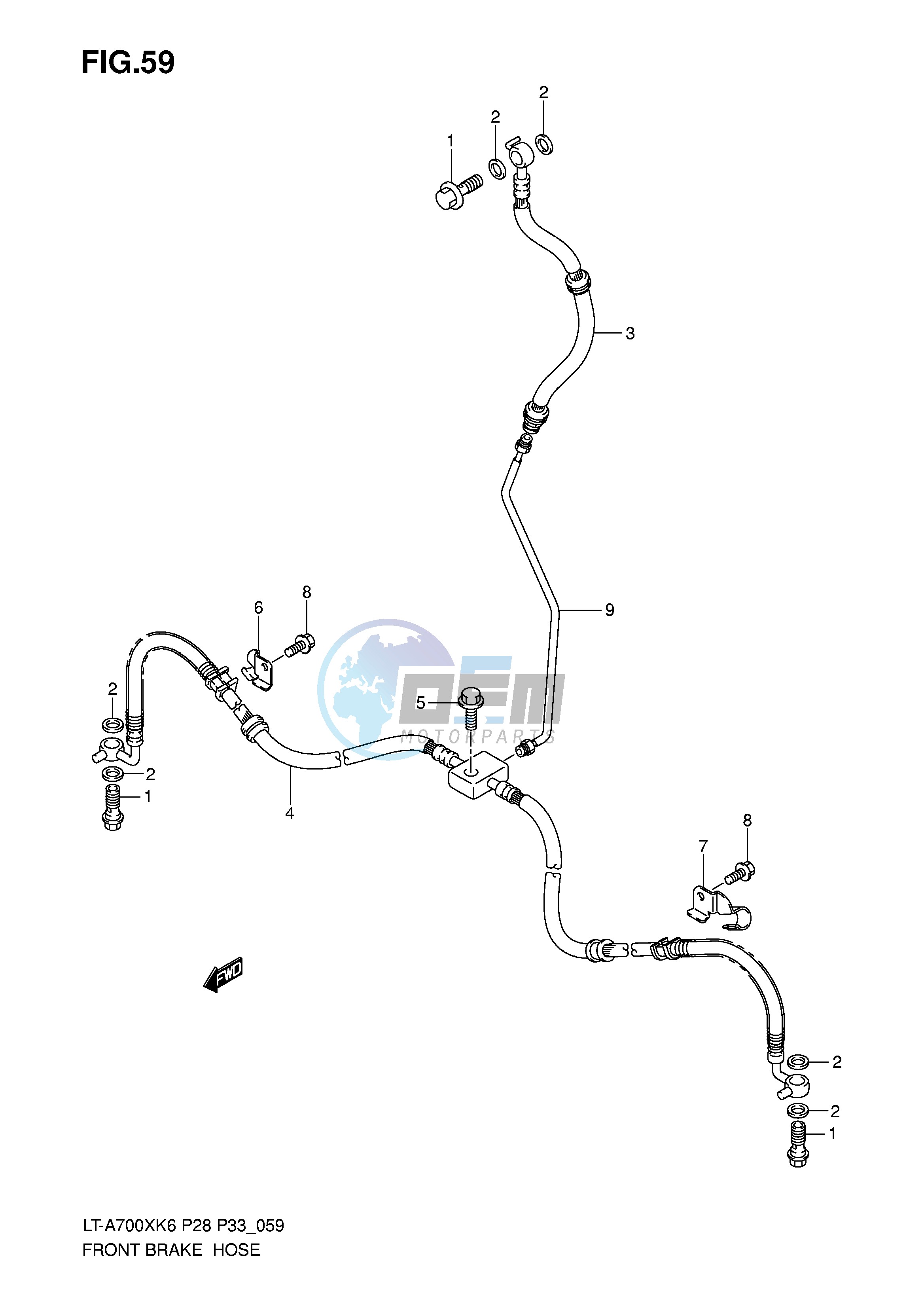 FRONT BRAKE HOSE