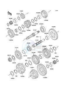 ZZR600 ZX600E6F GB XX (EU ME A(FRICA) drawing Transmission