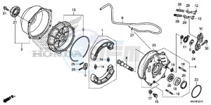 TRX500FM2E TRX500FM2 U drawing REAR BRAKE PANEL