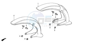 C90CW 70 drawing FRONT FENDER