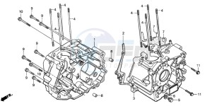 CB250 drawing CRANKCASE