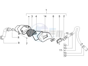 LX 50 2T 25 Kmh NL drawing Secondary air box