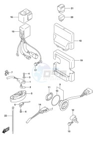 DF 250 drawing PTT Switch/Engine Control Unit (DF 250S)