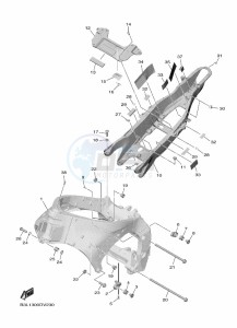 YZF1000D YZF-R1M (B4S6) drawing FRAME