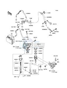 Z1000_ABS ZR1000ECF FR XX (EU ME A(FRICA) drawing Rear Master Cylinder