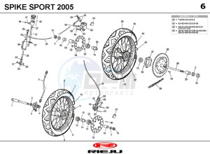 SPIKE-50-SPORT-BLACK drawing WHEEL - BRAKES