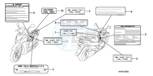 SH300A9 France - (F / ABS CMF) drawing CAUTION LABEL