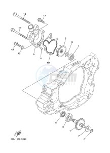 YZ250 (1SSD 1SSE 1SSF 1SSG 1SSG) drawing WATER PUMP