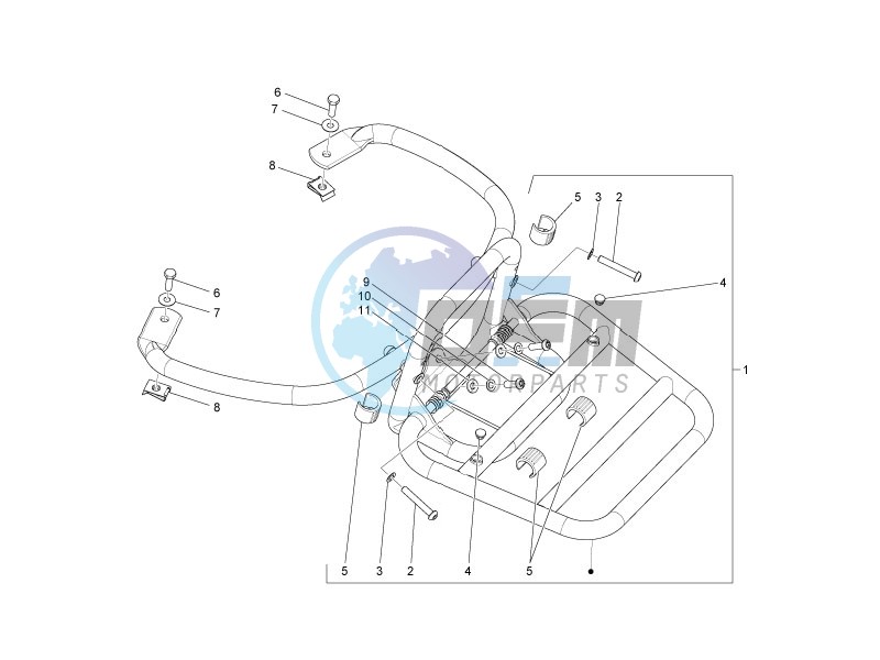 Rear luggage rack