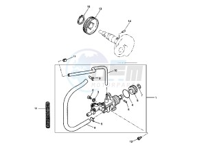 YQ AEROX 100 drawing OIL PUMP