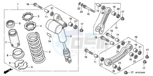 TRX450ER9 Australia - (U / SEL) drawing REAR CUSHION