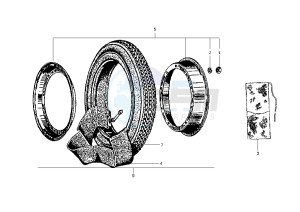 PX 125-150-200 drawing Wheels