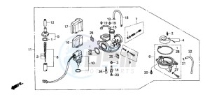 SH50 SH FIFTY drawing CARBURETOR