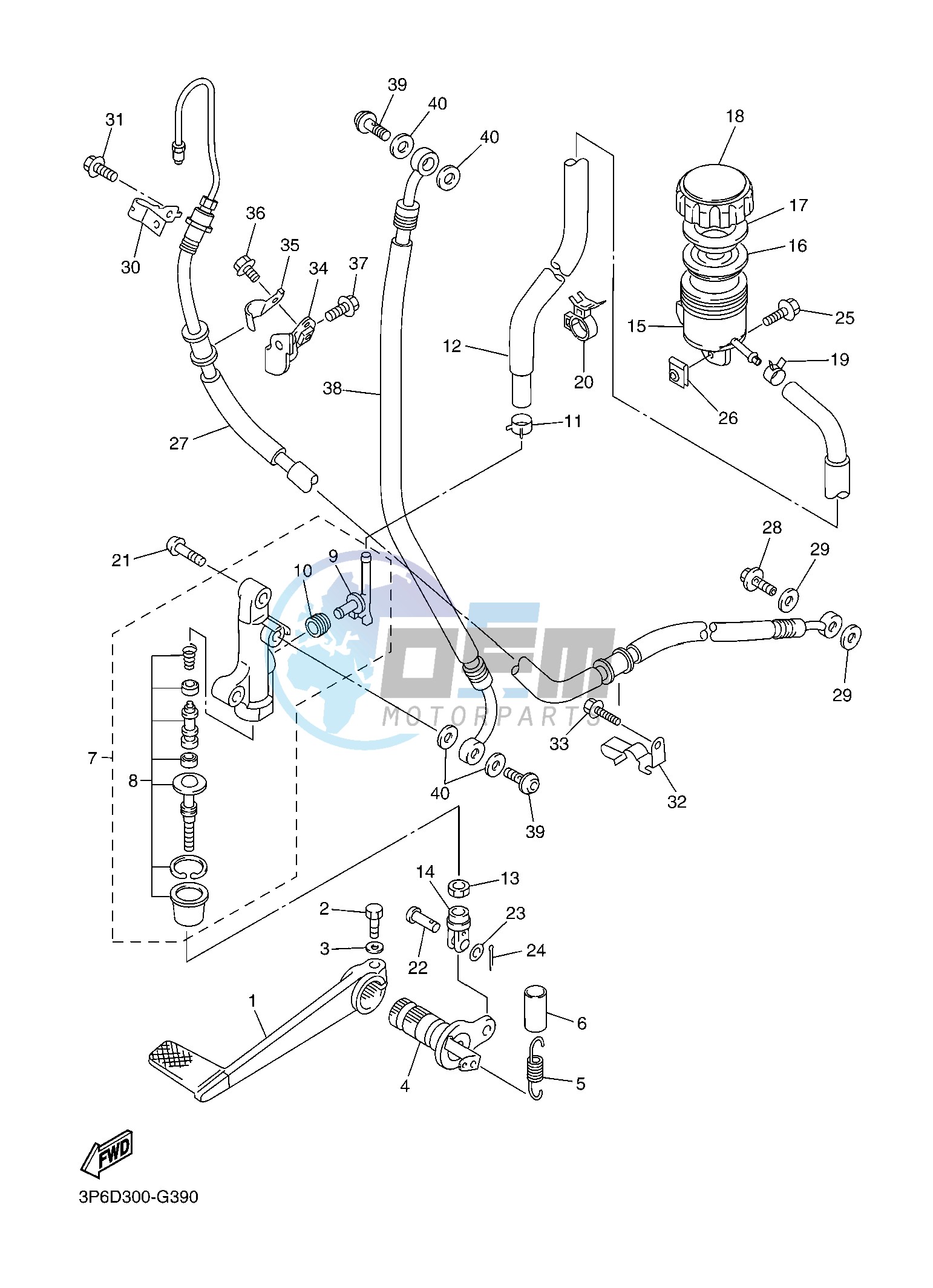 REAR MASTER CYLINDER