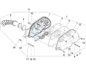 GTS 250 ABS drawing Air filter