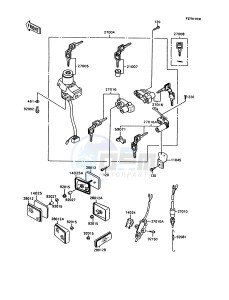 ZX 600 C [NINJA 600R] (C10) [NINJA 600R] drawing IGNITION SWITCH_LOCKS_REFLECTORS