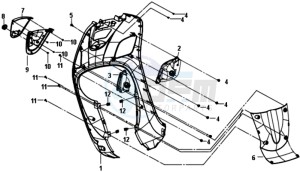 FIDDLE III 50 L6 drawing VOORBRAKE CALIPER / BRAKE LEVER /BRAKE LINES