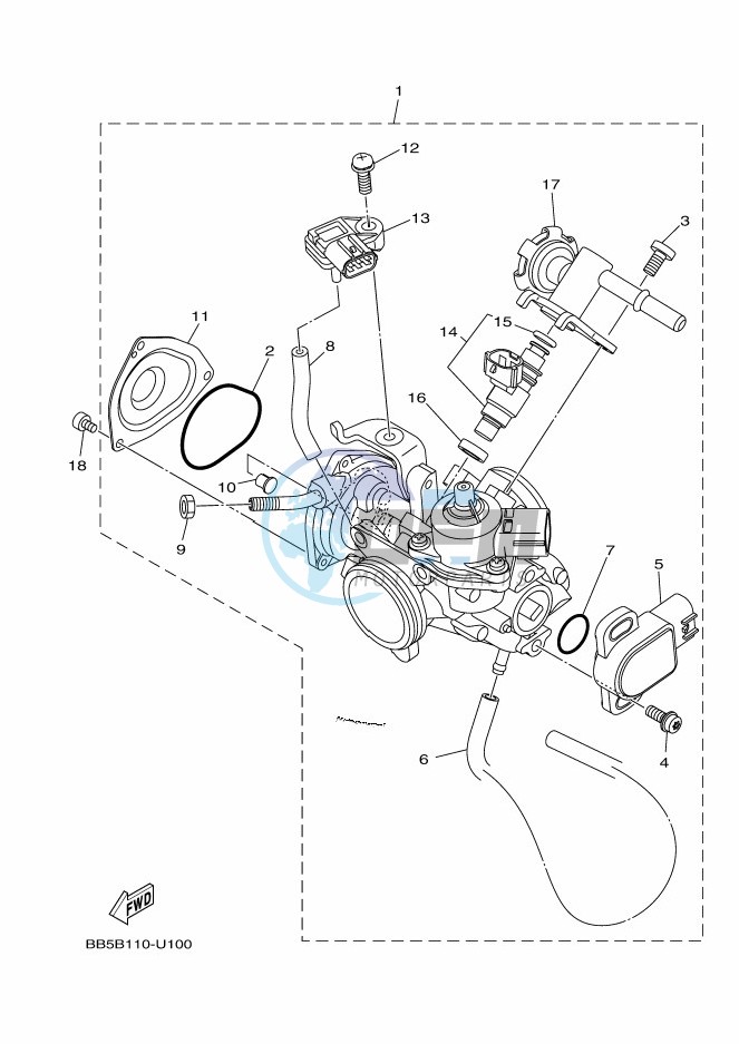 THROTTLE BODY ASSY 1