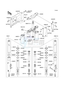 VN 1600 A [VULCAN 1600 CLASSIC] (A6F-A8FA) A8F drawing FRONT FORK-- A7F_A7FA_A8F_A8FA- -