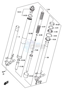 GSX-S1000 A drawing FRONT FORK DAMPER (GSX-S1000AL8 E21)