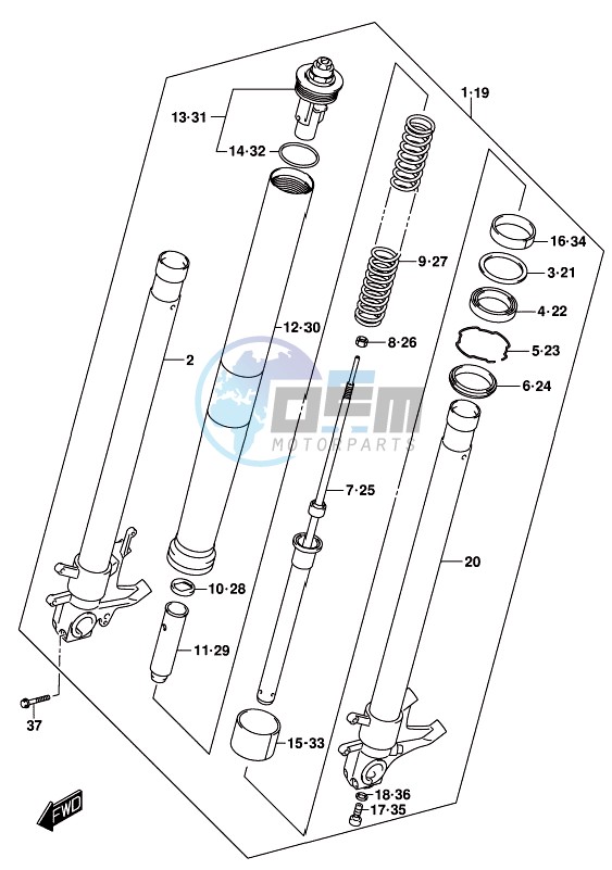 FRONT FORK DAMPER (GSX-S1000AL8 E21)