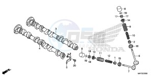 CBR1000S2 2ED - (2ED) drawing CAMSHAFT/VALVE