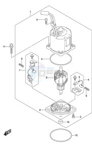 DF 250AP drawing PTT Motor