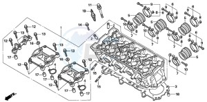 CBF1000S drawing CYLINDER HEAD