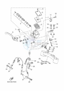 XSR700 MTM690D-U (BJY1) drawing FRONT MASTER CYLINDER