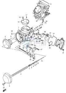 SV650 (E2) drawing CARBURETOR