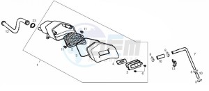 ATLANTIS CITY - 50 cc VTHAL1AE2 Euro 2 2T AC FRA drawing Secondary air system (Positions)