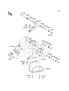 KVF 750 B (BRUTE FORCE 750 4X4I) (B6F-B7FA) B6F drawing FRONT SUSPENSION-- JKAVFDB1 6B510241 - - -